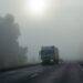 Lkw im Nebel mit LED Zusatzscheinwerfer Fernlicht